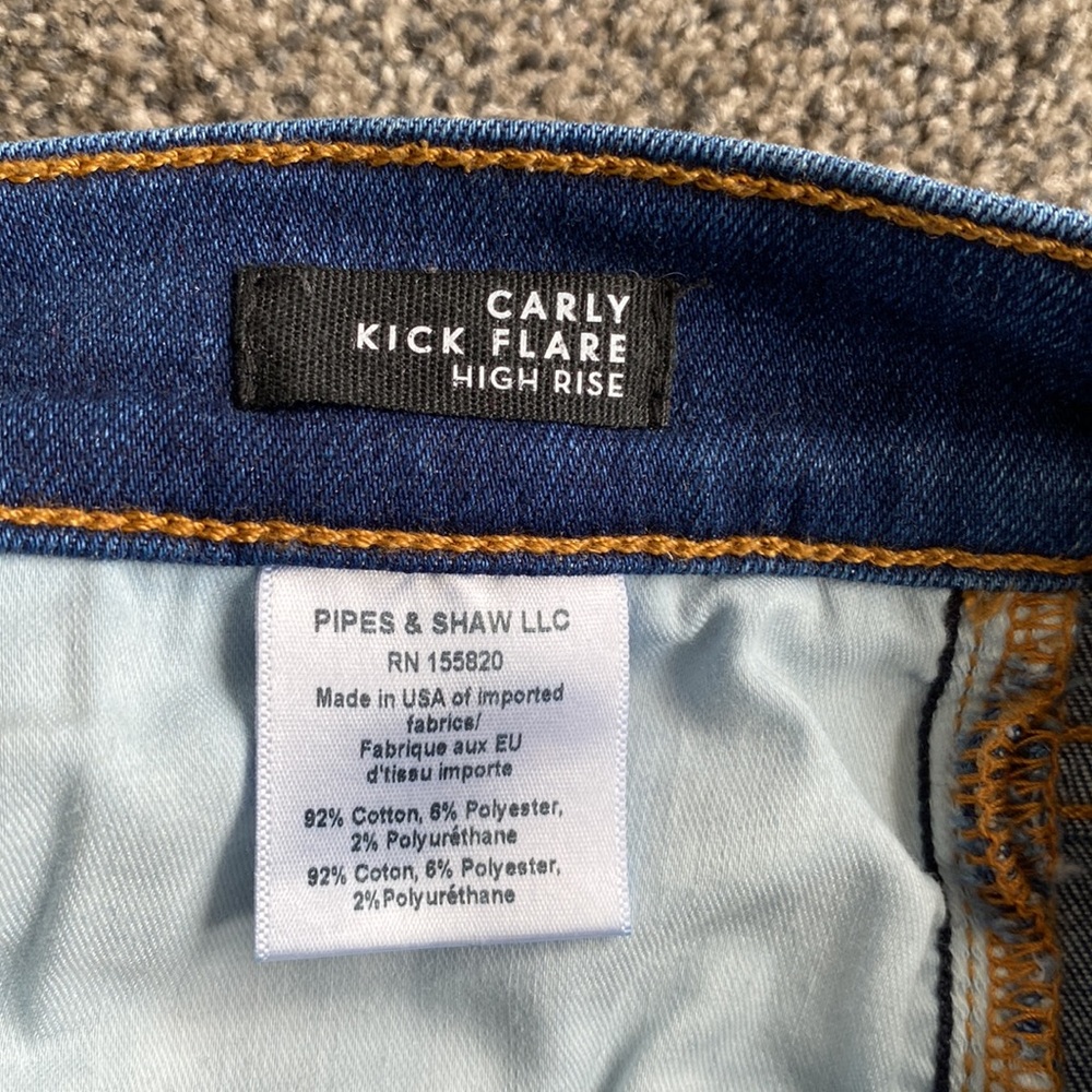 Veronica Beard Carly Kick Flare High Rise Jeans - Picture 7 of 7